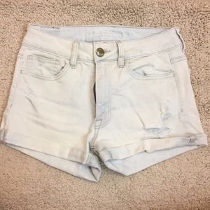 American Eagle distressed denim shorts